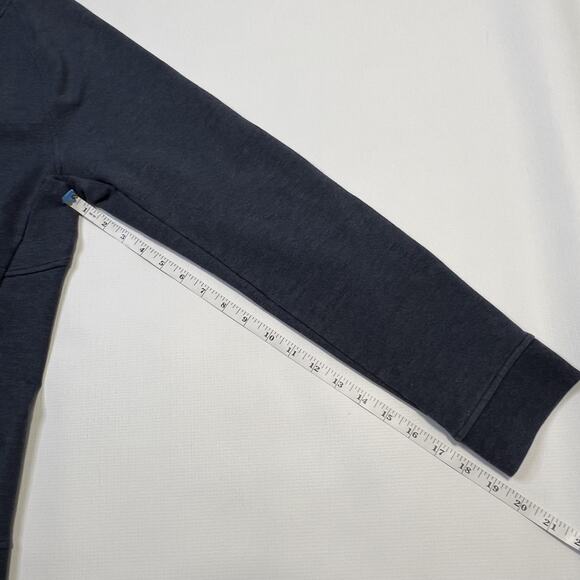 Lululemon Sweater Mens Medium Blue City Sweat Crew Pullover Hidden Zip Pocket - Picture 9 of 9